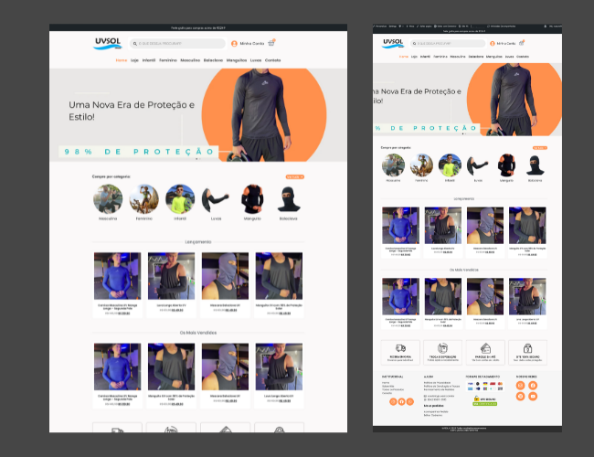 Template Loja Virtual de Roupas Woocommerce